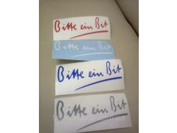Наклейка Bitte ein bit