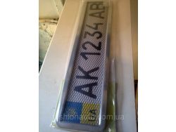 Рамка для номерного знака хром -сетка