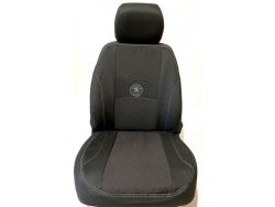 Чехлы Nika Skoda Rapid черные , разрезное заднее  сиденье