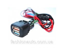 USB - зарядное устройство 2 Port  ВАЗ 2113-14-15, Калина, Шевроле-Нива